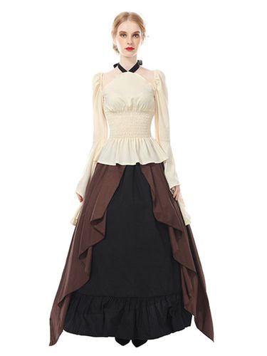 Renaissance mdivale ensemble jupe gothique victorienne s irlandaise juste pirate corsage robe Dguisements Halloween Cosplay Costume - Milanoo - Modalova