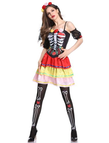 Squelette Costume De Marie Costume s Tenue Sexy Dguisements Halloween - Milanoo FR - Modalova