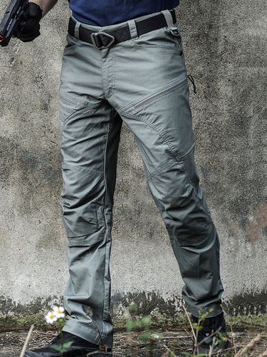 Pantalon dcontract taille normale irrgulire pantalon long droit sauge - Milanoo FR - Modalova