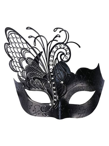 Masque De Carnaval Pour Adultes Accessoires De Costumes Cosplay Vintage De Mascarade En Plastique Noir Dguisement - Milanoo FR - Modalova