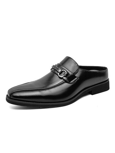 Chaussures Mocassins Pour Hommes Slip-On Monk Strap Bout Rond Cuir PU - Milanoo FR - Modalova