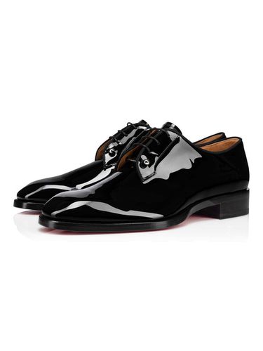 Chaussures Habilles Pour Homme Bout Carr Slip-On En Cuir Verni Vritable Chaussures De Costume Noires - Milanoo FR - Modalova