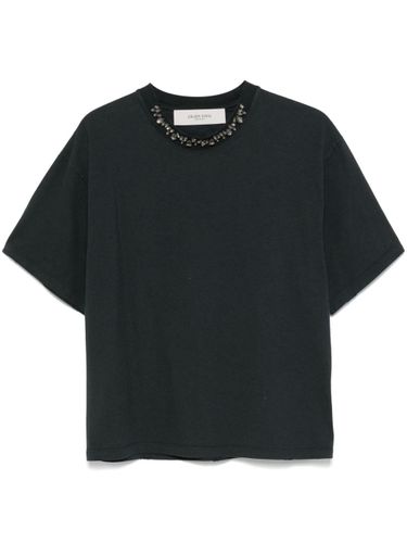 Crystal Embellished Cotton T-Shirt - Golden Goose - Modalova