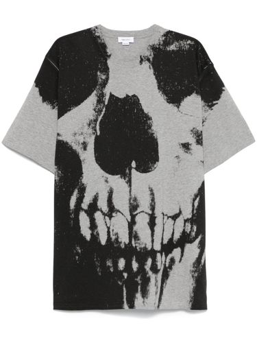 Skull Ptint Cotton T-Shirt - Alexander McQueen - Modalova