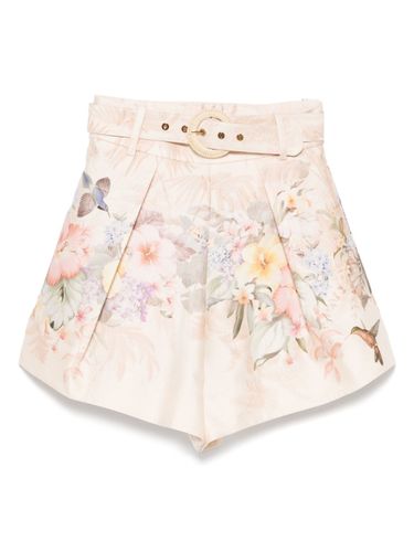 Silk And Cotton Blend Shorts - Zimmermann - Modalova