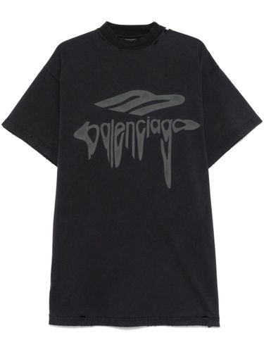 B Liquified Cotton T-Shirt - Balenciaga - Modalova