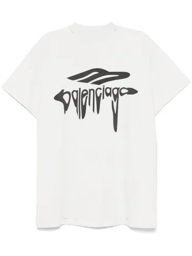 B Liquified Cotton T-Shirt - Balenciaga - Modalova