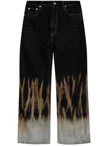 Denim Trousers With Print - RICK OWENS DRKSHDW - Modalova