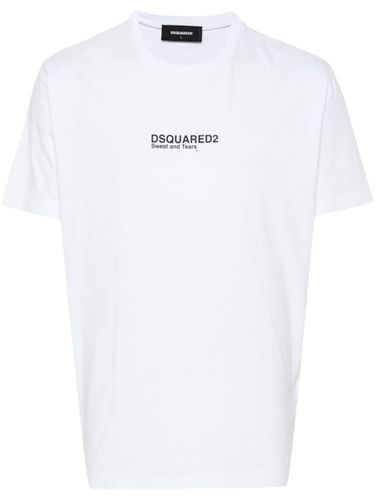 Dsquared2 Cotton T-Shirt With Logo - Dsquared2 - Modalova