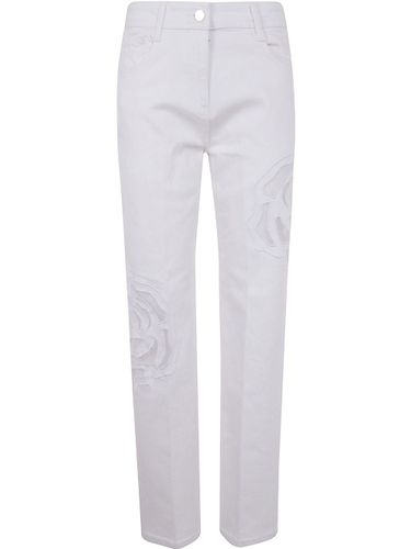 Jeans With Floral Embroidery - Blugirl - Modalova