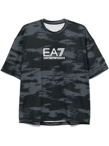 Logo Printed T-Shirt - EA7 EMPORIO ARMANI - Modalova