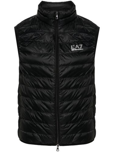 EA7 EMPORIO ARMANI Logo Down Vest - EA7 EMPORIO ARMANI - Modalova