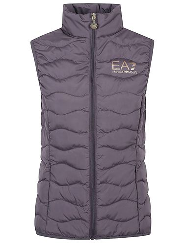EA7 EMPORIO ARMANI Logo Down Vest - EA7 EMPORIO ARMANI - Modalova