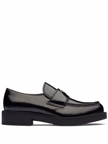 Prada Chocolate Leather Loafers - Prada - Modalova