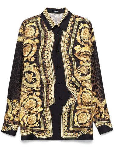 Versace Barocco Print Silk Shirt - Versace - Modalova