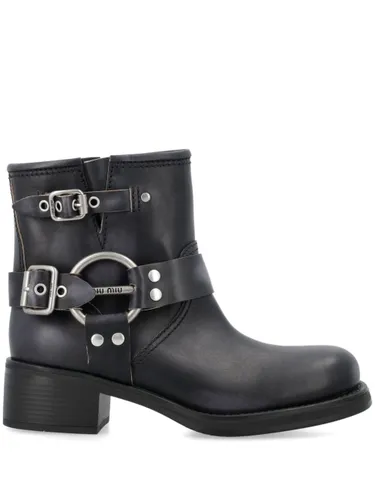 Miu Miu Vintage Leather Boots - Miu Miu - Modalova