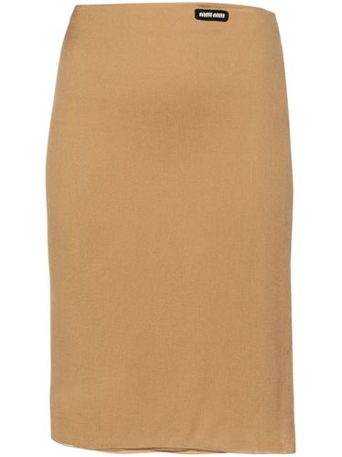 Miu Miu Chiffon Midi Skirt - Miu Miu - Modalova