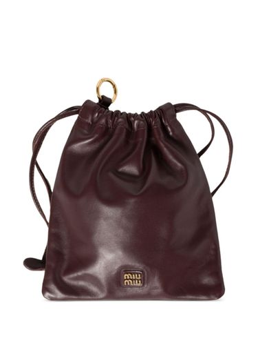 Miu Miu Leather Pouch - Miu Miu - Modalova