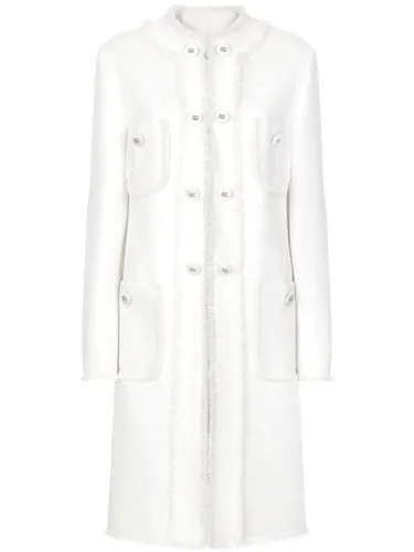 Dolce & Gabbana Wool Tweed Coat - Dolce & Gabbana - Modalova