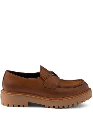 Prada Leather Loafers - Prada - Modalova