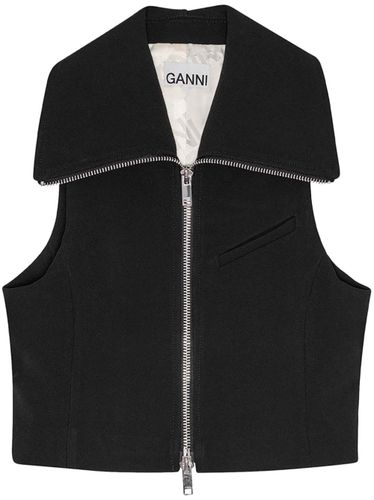 GANNI Zipped Vest - GANNI - Modalova