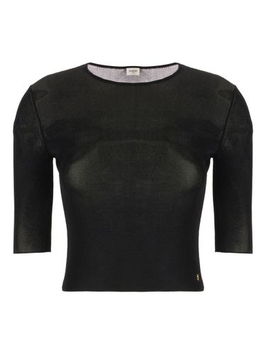 Saint Laurent Cassandre Knitted Top - Saint Laurent - Modalova