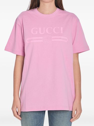 Gucci Logo Cotton T-Shirt - Gucci - Modalova