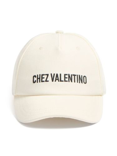 Chez Valentino Cotton Cap - Valentino Garavani - Modalova
