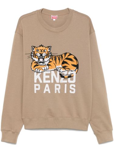 Kenzo Happy Tiger Cotton Sweatshirt - Kenzo - Modalova