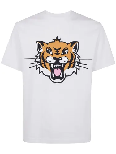 Kenzo Happy Tiger Cotton T-Shirt - Kenzo - Modalova