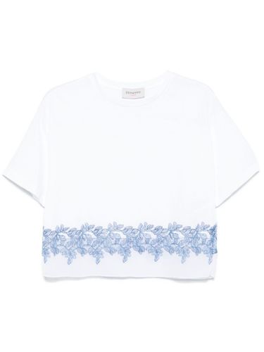 ERMANNO Embroidered Cotton T-Shirt - ERMANNO - Modalova