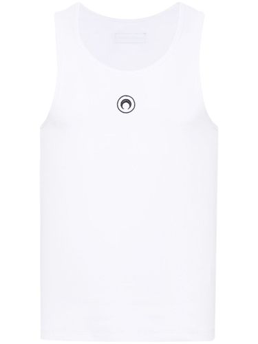 MARINE SERRE Moon Cotton Tank Top - MARINE SERRE - Modalova