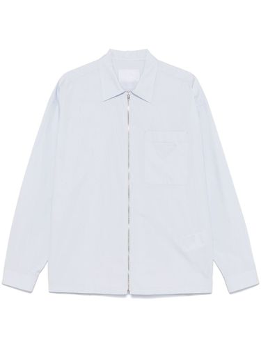 Prada Zipped Cotton Shirt - Prada - Modalova