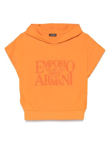 Emporio Armani Logo Cotton Hoodie - Emporio Armani - Modalova