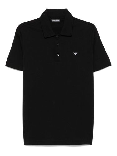 Logo Cotton Polo Shirt - Emporio Armani - Modalova
