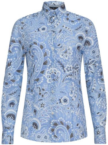 Etro Cotton And Silk Blend Shirt - Etro - Modalova