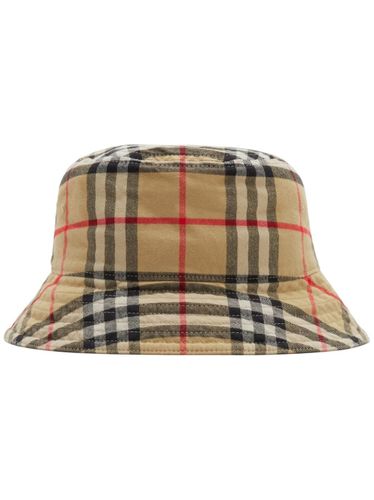 Burberry Check Motif Bucket Hat - Burberry - Modalova