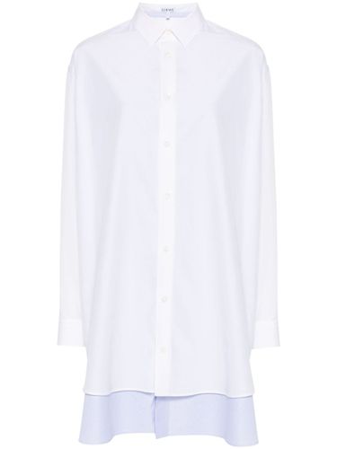 Cotton And Silk Blend Shirt Dress - Loewe - Modalova