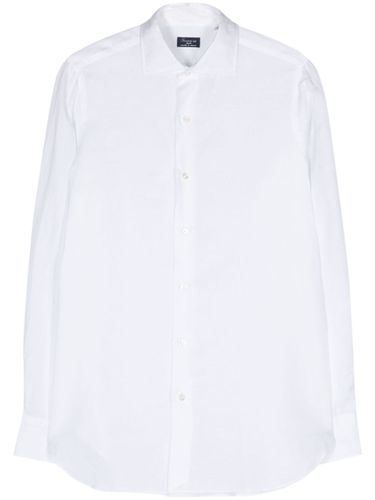 Cotton And Linen Blend Shirt - FINAMORE 1925 NAPOLI - Modalova