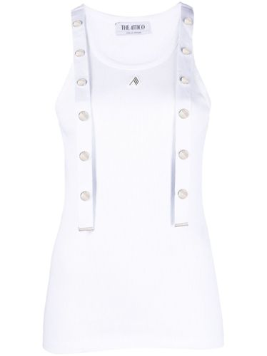 The Attico Ribbed Cotton Tank Top - The Attico - Modalova