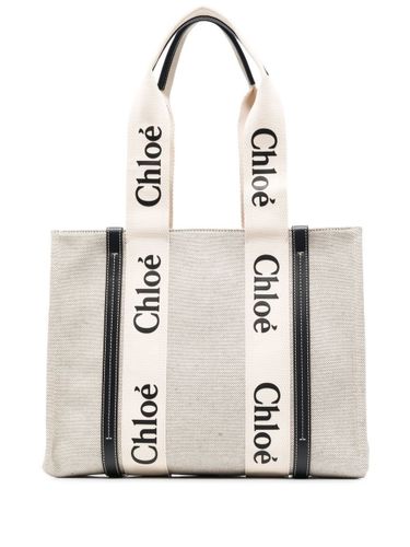 Chloè Woody Medium Canvas Tote - Chloè - Modalova