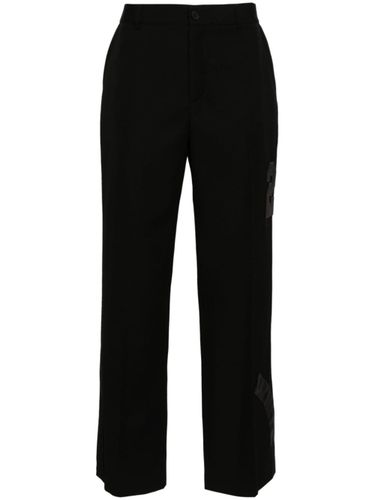 Off White Wool Trousers - Off White - Modalova