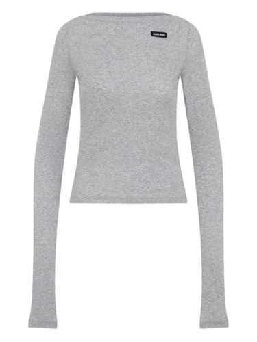 Miu Miu Logo Cotton Top - Miu Miu - Modalova