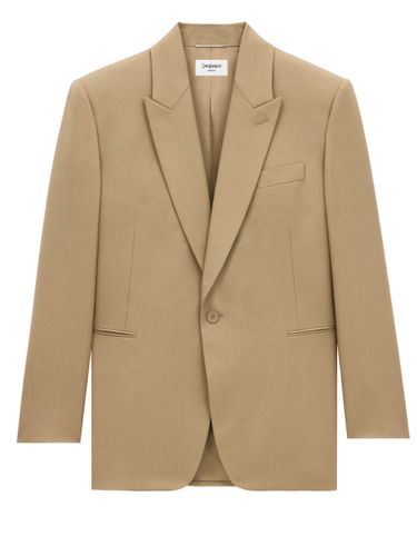 Saint Laurent Wool Gabardine Jacket - Saint Laurent - Modalova