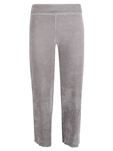 Corduroy Cropped Trousers - AVENUE MONTAIGNE - Modalova
