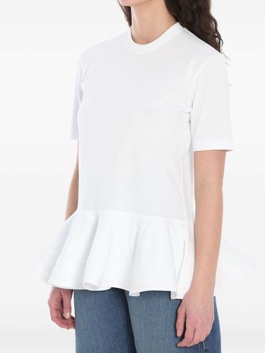 Alaïa Cotton Peplum T-Shirt - Alaïa - Modalova