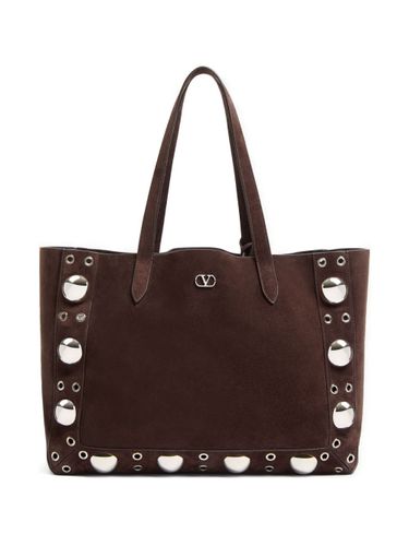 Nellcote Suede Leather Tote Bag - Valentino Garavani - Modalova