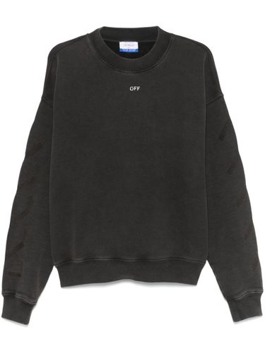 Off White Logo Cotton Sweatshirt - Off White - Modalova