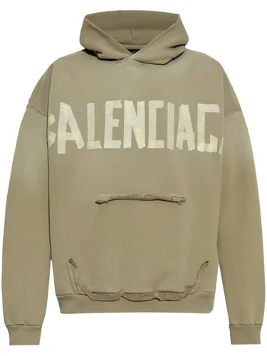 Balenciaga Tape Type Cotton Hoodie - Balenciaga - Modalova