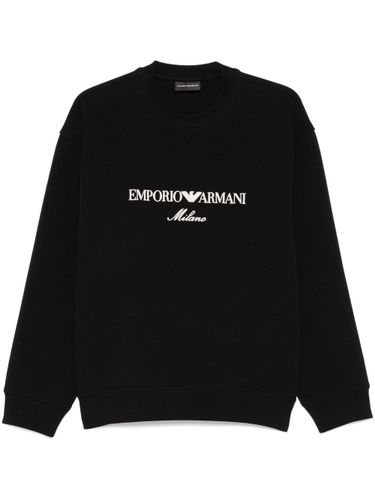 Logo Cotton Sweatshirt - Emporio Armani - Modalova